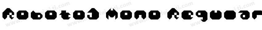 RobotoJ Mono Regular字体转换